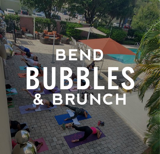 Bend, Bubbles & Brunch (Sundays weekly)